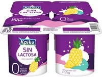 Sokerin määrä sisällä Sin lactosa yogur con piña