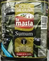 Amount of sugar in Aceite La Masía Summum Intenso 1 º 5 Litros