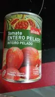 Cantidad de azúcar en Tomate entero pelado