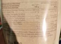入っている砂糖の量 Semillas de quinoa ecológicas y sin gluten