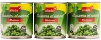 Cantidad de azúcar en Guisantes al natural medianos extra latas