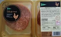 Suhkru kogus sees Hamburguesa de pollo de corral