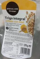 Cantidad de azúcar en Trigo integral inflado con miel