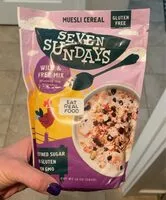 Cantidad de azúcar en Muesli cereal wild & free mix