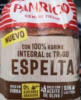 含糖量 Panrico 100% integral espelta