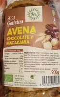 Cantidad de azúcar en Bio Galletas Avena cjocolate y Macadamia
