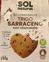 Suhkru kogus sees Bio corazones trigo sarraceno