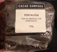 Quantité de sucre dans Tentación, tira de naranja con chocolate