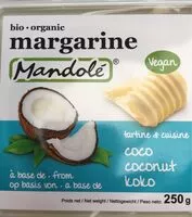 Quantité de sucre dans Margarine Coco