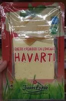 Sokerin määrä sisällä Queso cremoso lonchas havarti