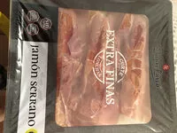 Sokerin määrä sisällä Jamón serrano