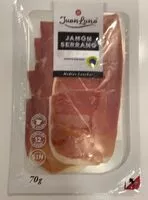 Sokerin määrä sisällä Jamon serrano