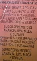 Quantité de sucre dans Zumo De Naranja y Guayaba Brick Zumosol