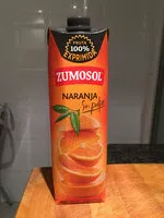 Quantité de sucre dans ZUMO NARANJA ZUMOSOL sin Pulpa