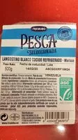Cantidad de azúcar en Langostino blanco