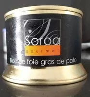 Cantidad de azúcar en Bloc de foie gras de pato