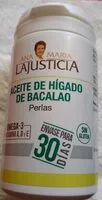 Suhkru kogus sees Aceite de hígado de bacalao