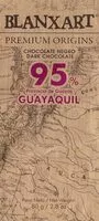 入っている砂糖の量 Dark Chocolate 95% Guayaquil