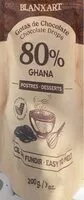 入っている砂糖の量 Gotas chocolate 80% ghana
