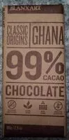 入っている砂糖の量 Chocolate 99% cacao ghana