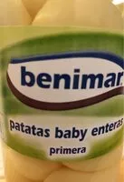 Jumlah gula yang masuk Patatas baby enteras