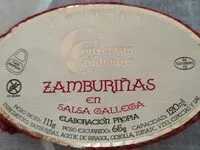 Количество сахара в Zamburiñas en salsa gallega