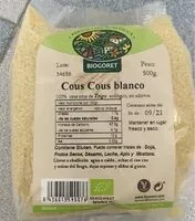Suhkru kogus sees Cous cous blanco