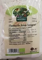 Suhkru kogus sees Harina de arroz intégral