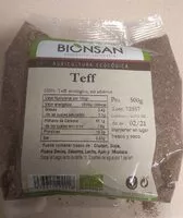 Jumlah gula yang masuk Teff, ecológico