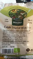 Suhkru kogus sees Caldo vegetal en polvo