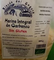 Cantidad de azúcar en Harina integral de garbanzo sin gluten