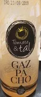 Cantidad de azúcar en Gazpacho