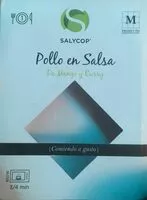 Cantidad de azúcar en Pollo en salsa de mango y curry