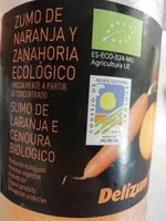 Jumlah gula yang masuk Zumo de naranja y zanahoria ecológico