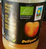 Jumlah gula yang masuk Jus de pêche biologique