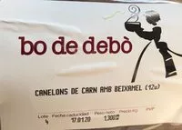 İçindeki şeker miktarı Canelones de carne