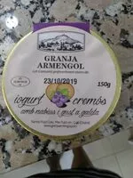 चीनी की मात्रा Yogur cremoso con arándanos y sabor a galleta