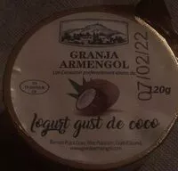 चीनी की मात्रा Iogurt gust de coco