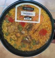 Zuckermenge drin Paella mixta