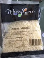 Cantidad de azúcar en Mozarella Rallada