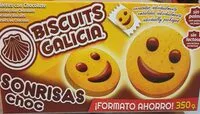 चीनी की मात्रा Sonrisas Choc, galletas con chocolate
