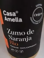 含糖量 Zumo de naranja bio