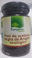 चीनी की मात्रा Paté de aceituna negra de Aragón ecológico