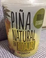 入っている砂糖の量 Piña natural en rodajas