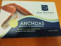 Cantidad de azúcar en Anchoas