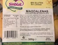 Quantité de sucre dans Magdalenas con pepitas de chocolate
