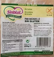 Azúcar y nutrientes en Sinblat