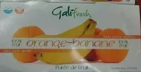 Cantidad de azúcar en 100% fruit Orange-Banane