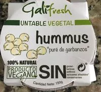 Cantidad de azúcar en Hummus