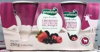 含糖量 Yogur de cabra cremoso con frutas del bosque